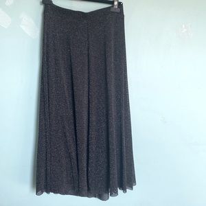 Metallic long skirt Zara sz L